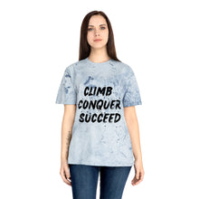 Load image into Gallery viewer, Climb Conquer Succeed Unisex Color Blast T-Shirt
