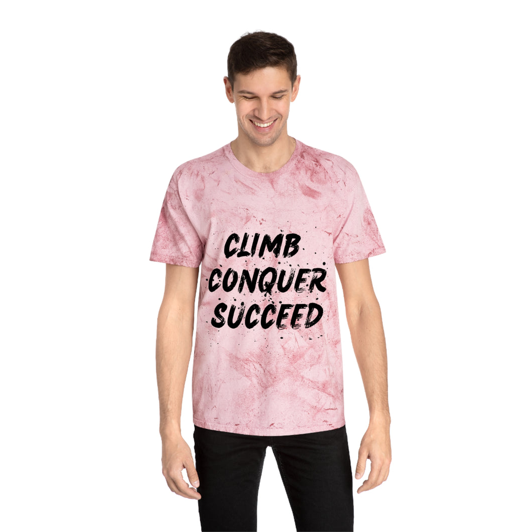 Climb Conquer Succeed Unisex Color Blast T-Shirt