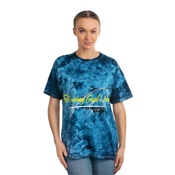 Following God's Lead, Experiencing Miracles Tie-Dye Tee