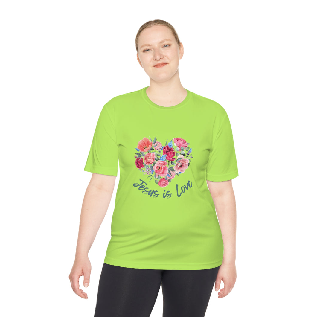 Jesus Is Love Moisture Wicking Tee